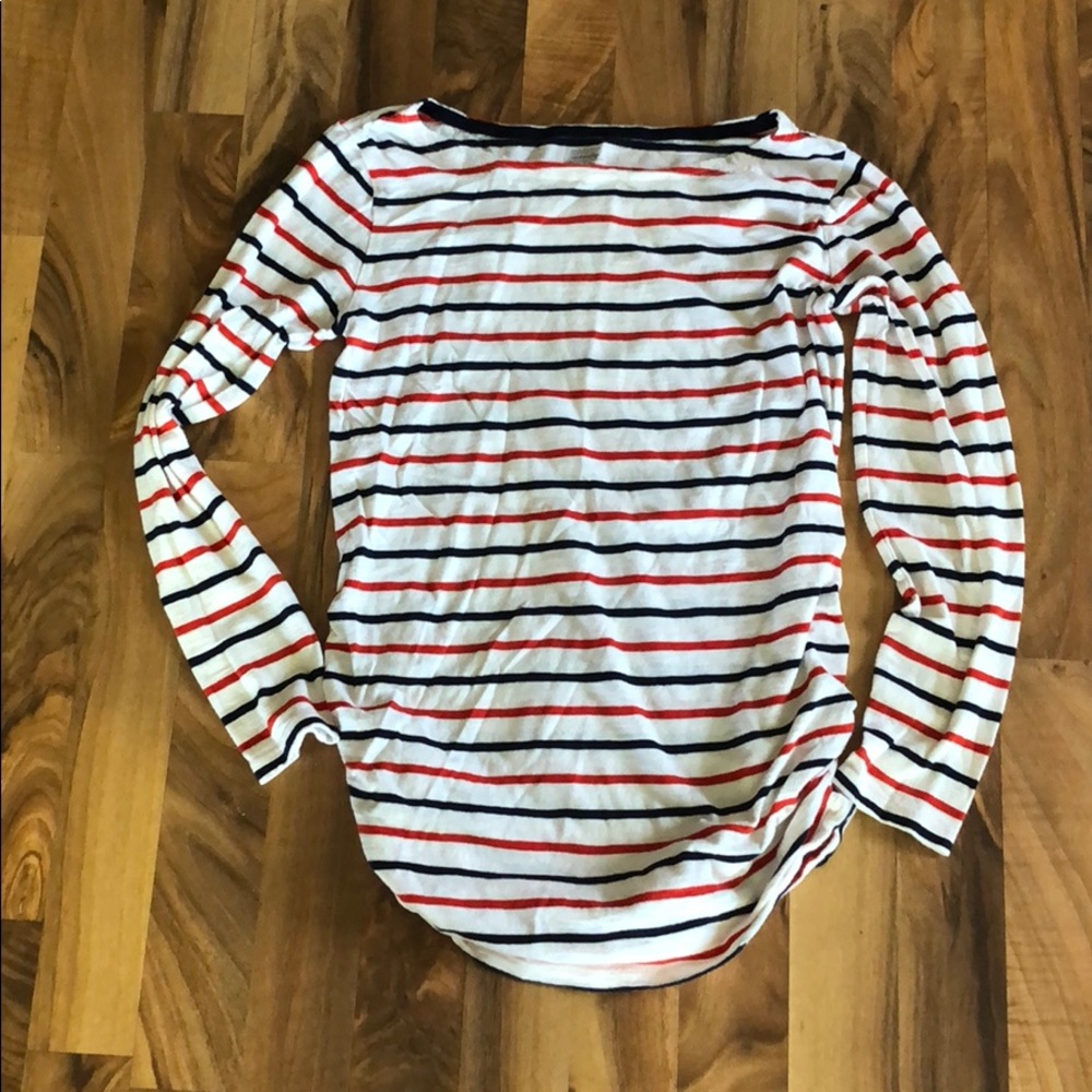 Old Navy Striped Boatneck Maternity Shirt
